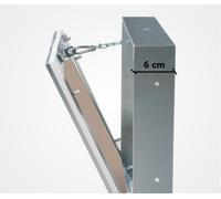 Botola di ispezione con sportello a ribalta per parete in muratura