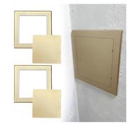 Botola di ispezione versatile in plastica ABS, pannello di accesso a parete autoadesivo in ABS, dimensioni multiple, bianco oro(Gold,150x150mm/6x6in)