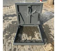 Botola impermeabile con barre di supporto idrauliche, pannello di accesso per lucernario, copertura esterna per porta della cantina, 100 x 40 cm, per accesso al tetto