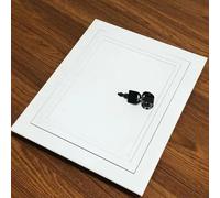 Botola Ispezione Cartongesso Sportello di Accesso con Serratura per Cartongesso, Portello di Accesso Idraulico in Alluminio, Porta del Solaio, Sportello di Ispezione Elettrico a Parete Bianco(50x100cm
