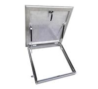Botola per tetto con serratura, resistente porta di accesso ignifuga, per magazzini e soffitte, design sicuro e durevole, dimensioni 99,4 x 39,4 cm