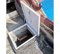 Botola per Tetto, Copertura per botola per soffitta Resistente - Lucernario di Uscita Personalizzato per Cantina, Magazzino e ripostiglio - Coperture per pozzetti di Grandi Dimensioni (86x91