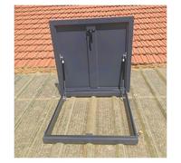 Botola per tetto in metallo, impermeabile, per una facile manutenzione, accesso versatile a soffitte, cantine e alberi (dimensioni interne 86,4 x 50,8 cm)