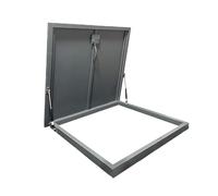 Botola Per Tetto In Metallo Spesso, Porta Di Accesso Alla Soffitta, Portello Di Manutenzione Del Tetto Antipioggia, Facile Installazione, Per Soffitte, Cortili(Grey,60cm/23.6in)