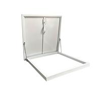 Botola Per Tetto In Metallo Spesso, Porta Di Accesso Alla Soffitta, Portello Di Manutenzione Del Tetto Antipioggia, Facile Installazione, Per Soffitte, Cortili(White,50cm/19.7in)