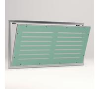Botola - sportello di ispezione in cartongesso con asole con apertura push pull- ripresa d'aria per aereazione - passaggio aria parete e soffitto (cm. 100 x h. 30)
