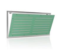 Botola - sportello di ispezione in cartongesso con asole con apertura push pull- ripresa d'aria per aereazione - passaggio aria parete e soffitto (cm. 120 x h. 60)