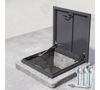 Botola sul Tetto, Lucernario sul Tetto, Lucernario Botola di Accesso, Copertura di Accesso al Sottotetto con Maniglia Bloccabile e Supporto Idraulico(65x65cm/26X26in)