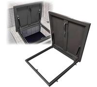 Botola Sul Tetto Portello Di Accesso Al Tetto For Impieghi Gravosi, Tappi Di Uscita Dal Seminterrato Con Chiusura A Scatto Coperchio Di Accesso Di Emergenza In Acciaio Zincato(90x90cm/35.4x35.4in)