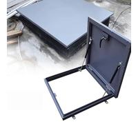 Botola sul Tetto Portello di Accesso al Tetto per Impieghi Gravosi, Botola Per Tetto In Acciaio Zincato Verniciato A Polvere Porta Di Sicurezza In Acciai(60x60cm/23.6x23.6in)
