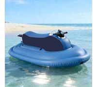 BoTongSiHai Drone Subacqueo E Barca Gonfiabile 2 in 1 - Jet Boat Elettrico 500W, Batteria 10000/16000mAh, 3-7 Km/h, Telecomando Senza Fili, per Laghi E Oceani(Blue,500W10Ah)