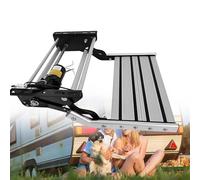 BoTongSiHai Gradino D‘Ingresso Elettrico con LED per Sicurezza - per Camper E Caravan. Si Estende Automaticamente (12V/80W), Porta 200KG su Ampia Pedana in Alluminio(Single Layer)