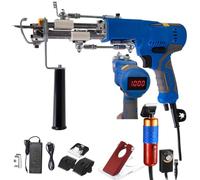 BoTongSiHai Pistola per Tufting Professionale 2 in 1 Cut E Loop Pile con Luce LED E velocità Regolabile 1000-6000 RPM, Macchina per Tappeti per Design Tessile E Lavori Creativi(with Trimmer)