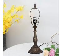 BOTOWI Remplacement de Support de Lampe, uniquement Socle de Lampe de Table, pour abat-Jour en verre teinté 8, 10, 12 pouces, douille de Lampe à fermeture éclair, Fil avec interrupteur Bouton