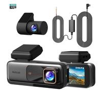 BOTSLAB Dash Cam Auto 4K+1080P con GPS e WiFi, Telecamera Auto Fronte/Retro SD 64GB inclusa, ADAS, Visione Notturna, Grandangolo 170°WDR, IPS da 2,45",Registrazione in Loop, Parcheggio 24 (G980H Kit)