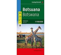 Botswana 1:1.100.000: Botswana, Infos, Nationalparks, Innenstadtplan Gaborone: 178