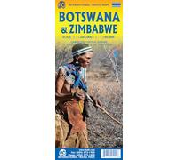 BOTSWANA AND ZIMBABWE: ITM Travel Reference Map 1:1500000