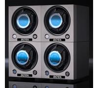 botta Caricaorologi di alta qualità con azionamento diretto silenzioso - USB e funzionamento a batteria - espandibile modulare, grigio., 4 Module, Moderno