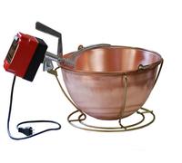 Botta Cuoca Automatica paiolo elettrico rame 33 cm 9 lt 24W mescolatore art.15MP