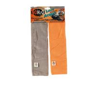 Bottari 00320 Set 2 Panni Microfibra per Auto, Grigio/Arancione
