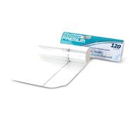Bottari 120 Sacchi Immondizia 10L 30x50 cm con Laccetti di Chiusura, Trasparenti, Sacchi per Spazzatura Resistenti e Riciclati, 6 Rotoli da 20 Pezzi