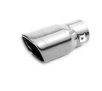 BOTTARI 15008 Terminale Marmitta Auto in Alluminio Cromato “PIPE” - Entrata 60 mm, con Vite di Fissaggio, Incisione “Revolution”, Design Sportivo ed Elegante