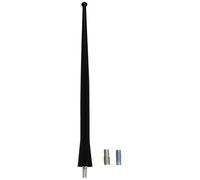 ANTENNA RADIO AM/FM DA TETTO PER AUTO IN ALLUMINIO NERO 16 CM UNIVERSALE