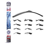 Bottari Spazzola Tergicristallo Flat 450mm con Spoiler Singola 11 Elementi