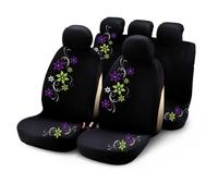 Bottari 29015 Set Completo Coprisedili per Auto, Nero/Verde/Viola
