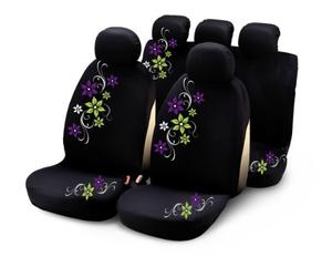 Bottari 29015 Set Completo Coprisedili per Auto, Nero/Verde/Viola