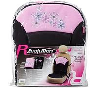 Bottari 29056 Coprisedile Imbottito per Auto, Nero/Rosa