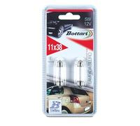 Bottari 30163 Kit Lampadine Siluro, 12 V, 5 W, 11 x 38