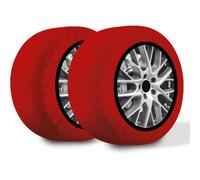 Bottari R.Evolution Calze da Neve Omologate Italia RRR, 2 Calze, Rosso, Catene da Neve Tessili