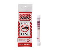 Bottari S.O.S - Alcol Test Monouso Certificato, Alcol Test Approvato Unione Europea, Portatile, Etilometro, Alcol Test USA e Getta, Risultato rapido (1 Pezzo)
