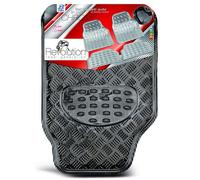 BOTTARI SET 4 PZ TAPPETINI ANTISCIVOLO LAMINATI IN GOMMA NERO/CROMATO MOD CHROME