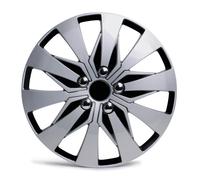 BOTTARI SET SERIE 4 PEZZI COPRICERCHI SUZUKA 15" BICOLORI GRIGIO-NERO UNIVERSALI