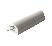 Bottazzo Profilo Parabordo U2 Bianco (35mm) - Sistema per Fiancate Piane - Supporto Rigido U2