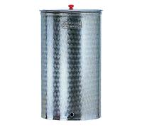 Botte Acciaio Inox Cordivari 150 Lt Fiorettata con Coperchio Parapolvere Att.1/2