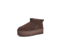 Ugg - Stivalion plateau - W Classic Ultra Mini Platform Burnt Cedar per Donne in Pelle - Taglia 10 US - Marrone Marrone 10 US