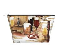 Botte Di Birra E Vino, Borsa da toilette Borsa per trucco Borsa per cosmetici Borsa da toilette da viaggio portatile