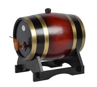 Botte di birra in legno, dispenser per bevande in rovere con rubinetto e base in legno, barile di quercia, dispenser grande da 1,5 e 3 l, per liquori, liquori, birra, per contenere bottiglie, rum