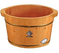 Botte di legno per sauna, vasca per pediluvio, vasca per pediluvio domestica, secchio per lavaggio piedi in legno, pediluvio alto 20 cm, barile per lavaggio piedi antidolorifico e anti-affaticamento,
