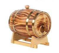 Botte di Vino Botte di Rovere Capacità 1.5L/3L/5L/10L/20L/25L/30L/50L Botte Di Rovere Vintage In Legno For Stoccaggio Di Whisky,Birra,Vino,Bourbon,Tequila,Rum,Salsa Piccante E Altro(Colore (Size:10L)