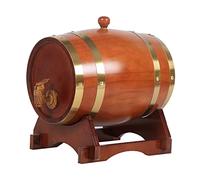 Botte di Vino in Legno Colore Cioccolato 1.5L/3L/5L/10L/20L/25L/30L/50L Botte Di Quercia,Botte Di Rovere Vintage In Legno For Vinificazione O Conservazione Birra Whisky Rum,Adatto A Barre(Size:5L)