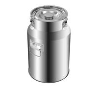 Botte in acciaio inox da 18 l, contenitore per latte e latte, in acciaio inox, per alimenti, con coperchio, per il trasporto del latte, per il trasporto termico, per latte, vino