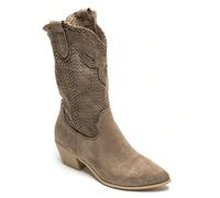 Botte mi-mollet stile western o ajourée CaratteristicheTige mi-mollet ajourée: motivi perforati e découpes façon dentelle pour intatta femminilità e respiranteSuédine veloutée:finition douce et élégan