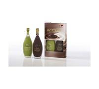 Bottega Confezione Bipack Nero & Pistacchio - Nero Liquore Vegan al Cioccolato 15% 500ml & Crema di Liquore Vegan al Pistacchio 17% 500ml