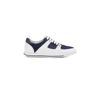 Bottega del Sarto Sneaker in Pelle E Denim Blu E Bianco con Suola in Gomma Sartoriale