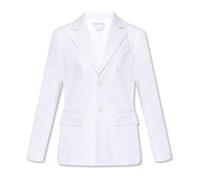 Bottega Veneta - Blazer in Cotone con Colletto a Camicia - - Jackets - Donna - Bianco - S