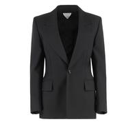 Bottega Veneta - Blazer in lana stretch - - Jackets - Donna - Nero - S
